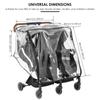 Double Stroller Rain Cover Universal Rain Cover for Side by Side Baby Stroller Stroller Raincoat Twins Stroller Cover NEW
