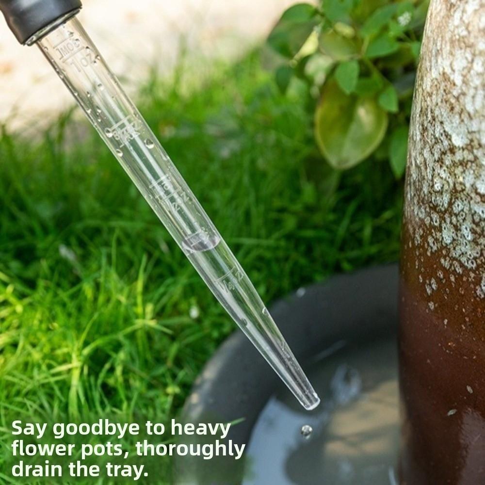 Plastic Plant Water Remover Detachable with Scale Water Pumping Processor Transparent Flower Pot Watering Device Outdoor Plant