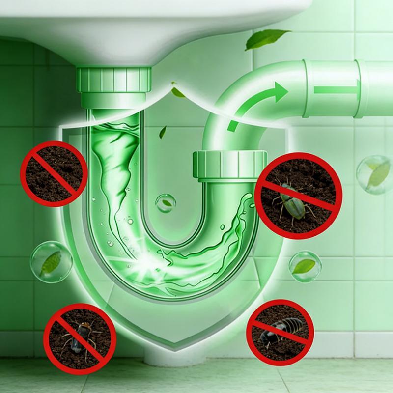 Odor Removal Sewer Cleaner Scented Gel Airs Freshener For Sinks Drains Gel Water Film Soluble In Water For Kitchen For Bathroom