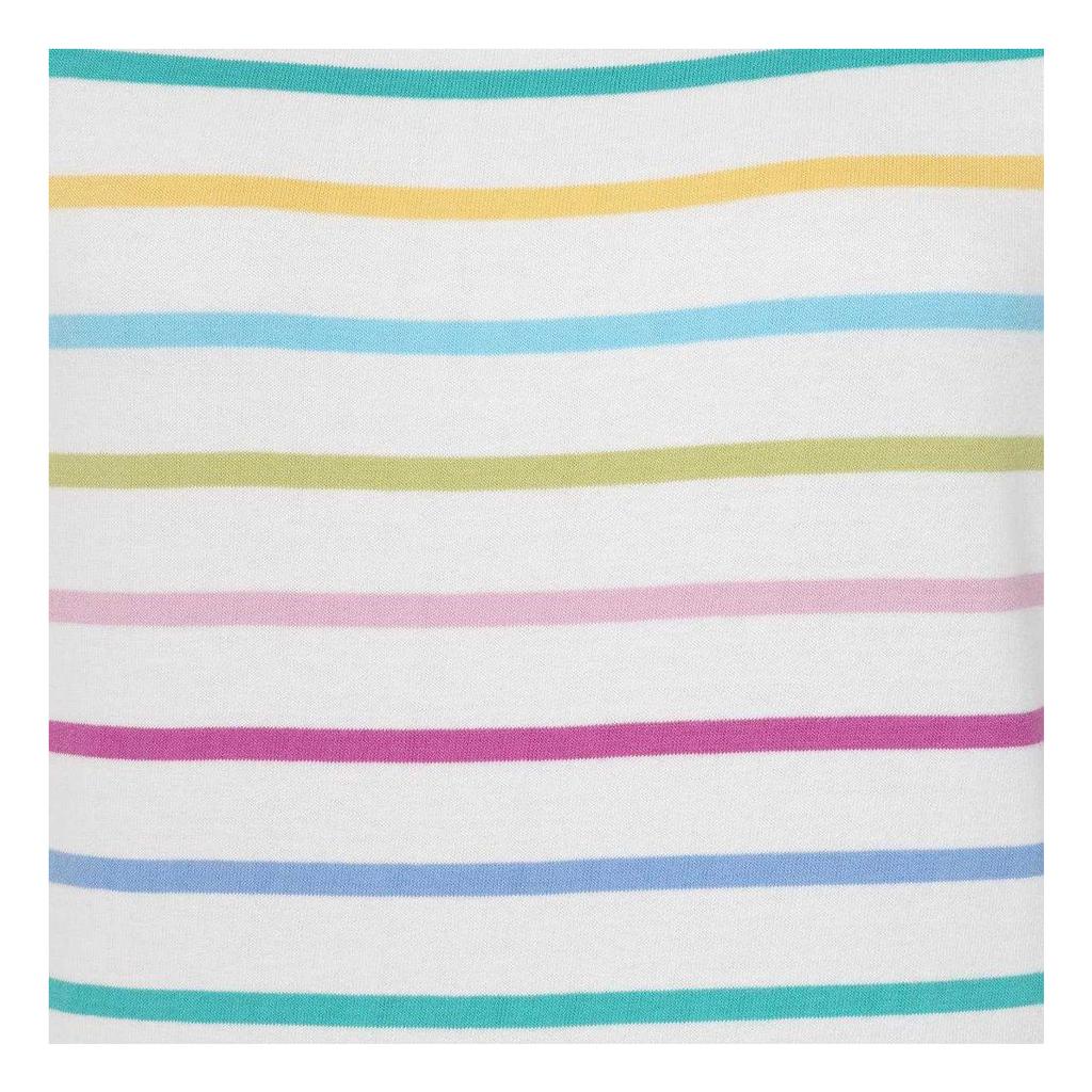 Lazy Jacks Womens/Ladies Breton Colour Block Stripe Short-Sleeved T-Shirt