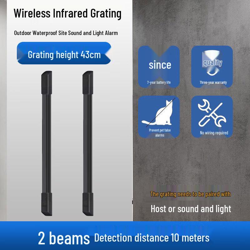 Wireless Infrared Security Beam Alarm