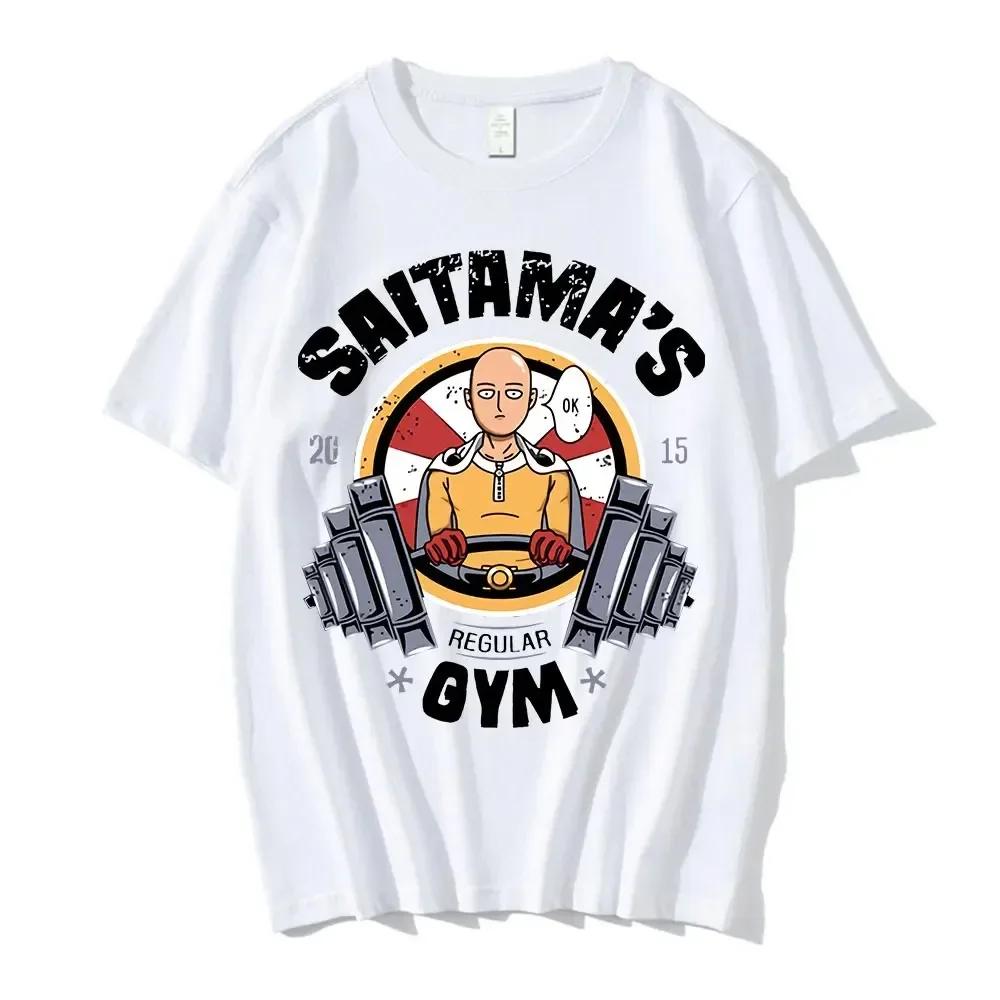 

2024 Funny Japan Anime One Punch Man Gym T Shirt Men Fashion Cool Confortable T-shirts Casual Short Sleeve Tee Shirt 71102 4XL