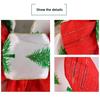 Yousheng Christmas Tree Topper Bow Striped Print Xmas Wreath Gift Bow Christmas Home Indoor Outdoor Decoration