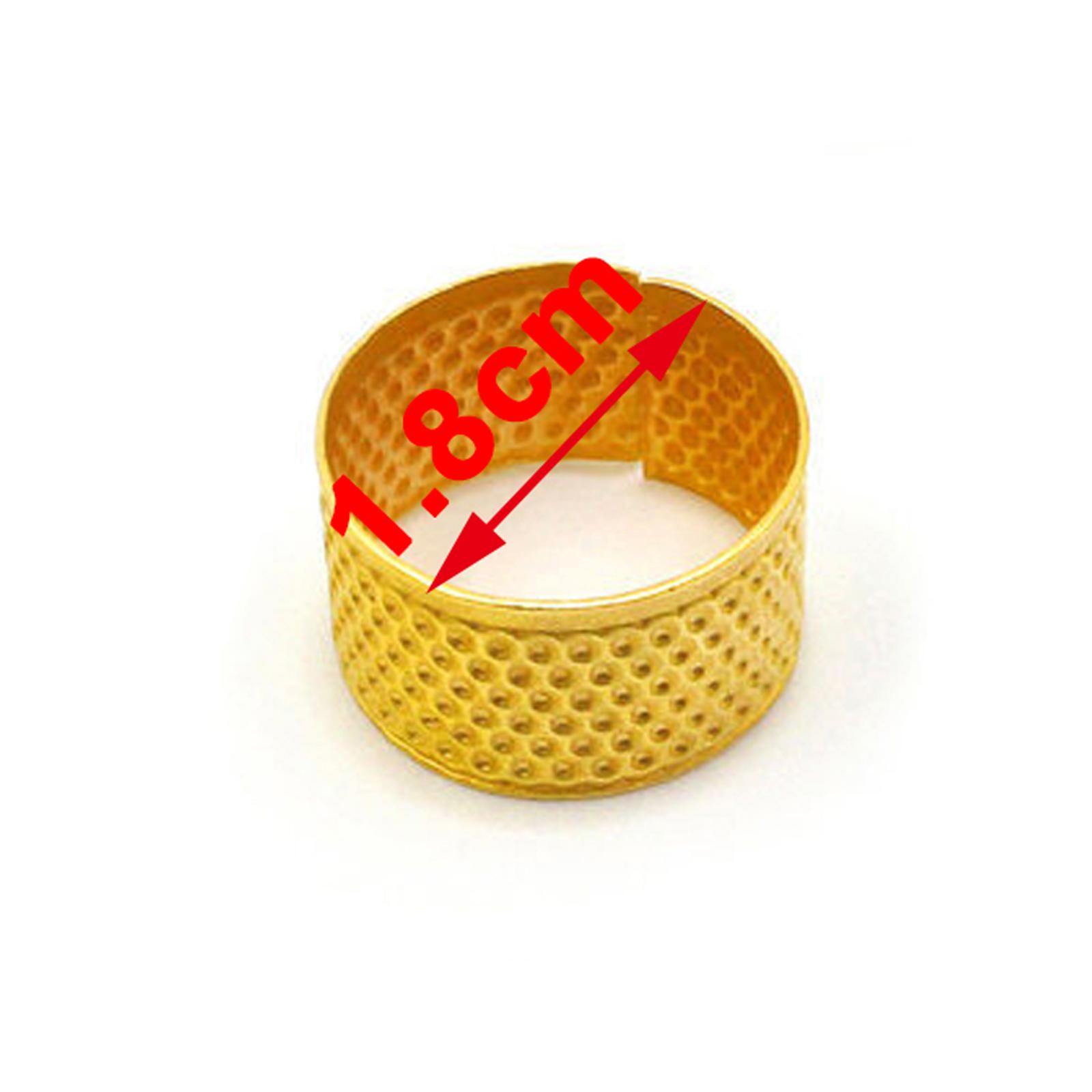 Adjustable Vintage Sewing Thimble Handmade Non-slip Embroidery against Ring Finger Protector DIY Clothing Sewing Supplies