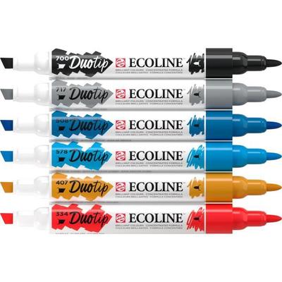 Felt-tip Pens - TALENS - Ecoline - Set Urban Landscape - 6 Pieces - Concentrated Watercolor