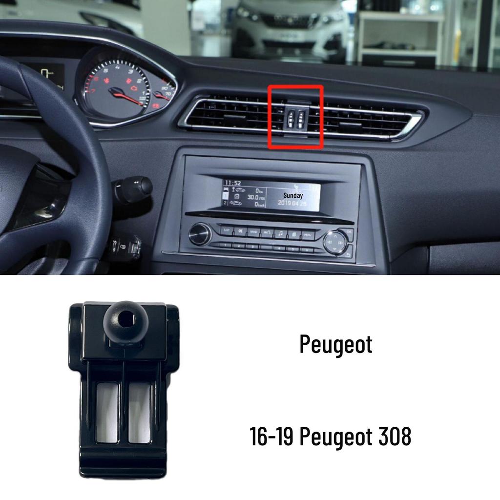 Peugeot Mobile Phone Holder for 408/3008/308/508/4008 - Air Vent Car Accessory