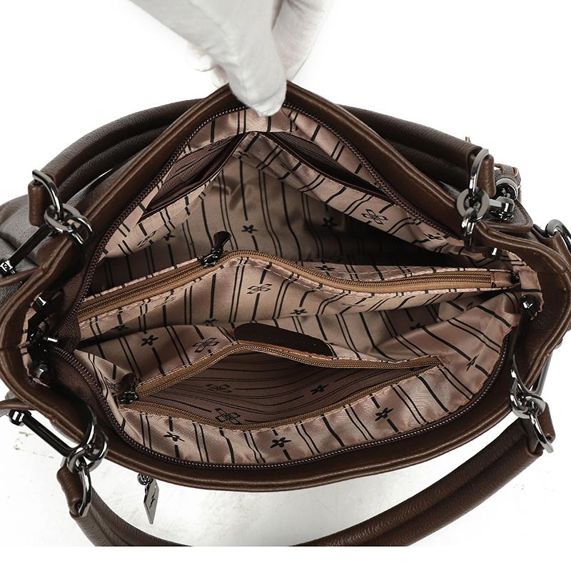 PU Messenger Bag Women's Large Capacity Shoulder Bag Mother Bag