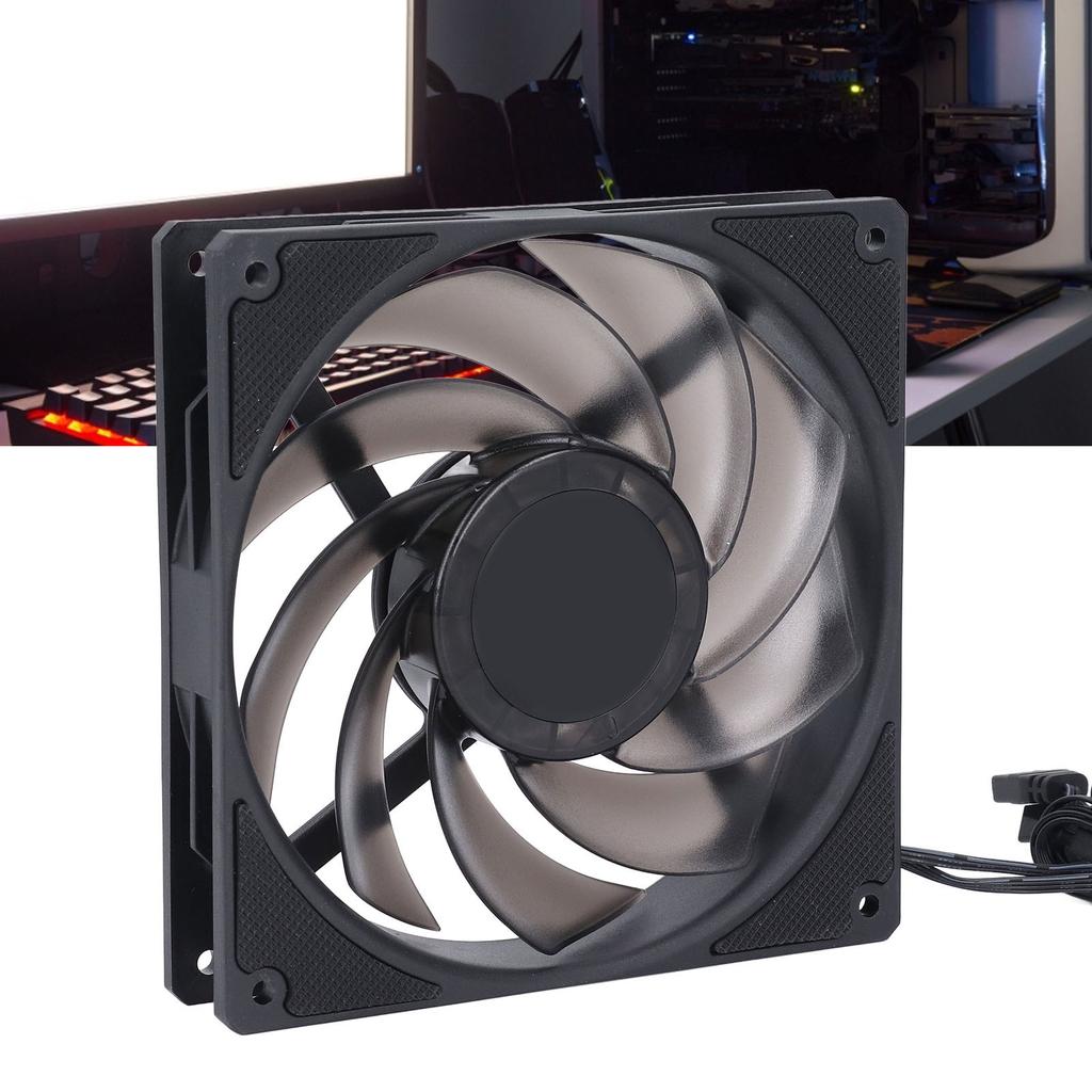 140mm CPU Fan 5V ARGB 2000RPM 4 Pin PWM MFDB Dynamic Pressure Bearing Reverse Blade Quiet Case Cooler Fan for PC