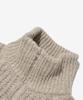 OTHERFITS Cable High-Neck Knit Zip-Up (Beige)