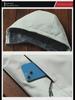 Men's 2023 Windproof & Waterproof Cotton-Padded Jacket with Detachable Hood.