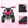 No Power Ride On Car for Kids 4 Wheel Foot-to-Floor Sliding Walking Push Along ATV Toy for 18-36 Months