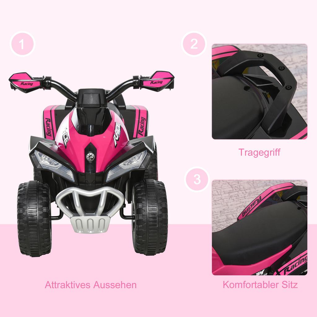 No Power Ride On Car for Kids 4 Wheel Foot-to-Floor Sliding Walking Push Along ATV Toy for 18-36 Months