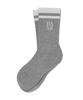 DAVE&DAZE Two Line Sports Crew Socks Grey