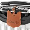 1Pc Cute Cartoon Cat Cute Luggage Tag Women Men PU Leather Suitcase Tag ID Address Label Baggage Boarding Tag Luggage Tags