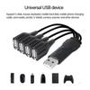 4 in 1 USB Y Splitter Cable USB Power Splitter Cable USB2.0 Male to 4 USB Female Splitter Cable Charging Data Transfer