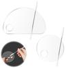 MAEXUS Makeup Palette Cosmetic Mixing Tray of with Stainless Steel Pigment Makeup DIY Palette with Spatula (Set 2) Spatulas, Palette, Spatula, Tool,