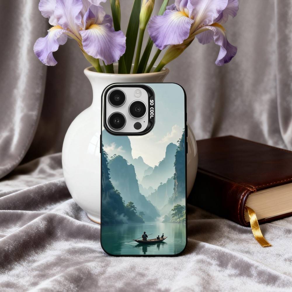 

C-китайский-E l-пейзаж-E Чехол для телефона для iPhone17,16,15,14,13,12,11 Plus,Pro Max Черный Конфетный Посеребренный Чехол iPhone11PROMAX