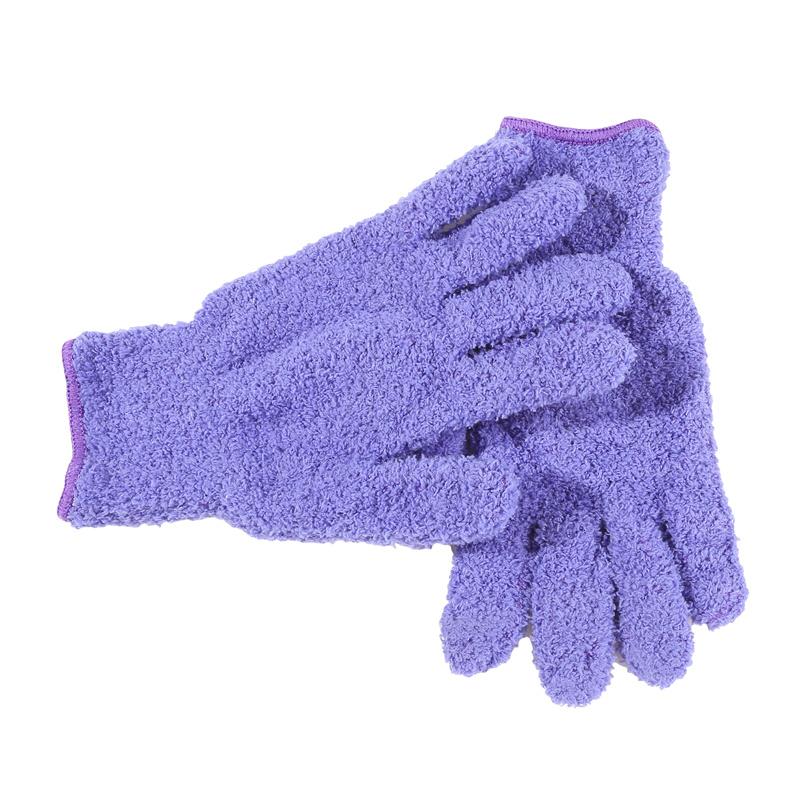 1pár čisticích rukavic Mikrovlákno Coral Fleece Rukavice pro péči o auto Pevné Pětiprsté Odstranění prachu Domácí práce Absorpční rukavice