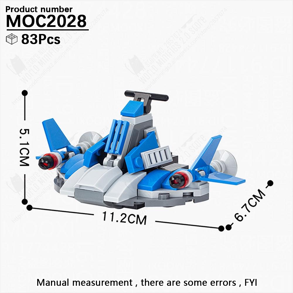 

MOOXI Military Space Wars Airplane Fighter Spaceship Model MOC Bricks DIY Assembled Building Blocks Set Adults Toys For Kid Gift