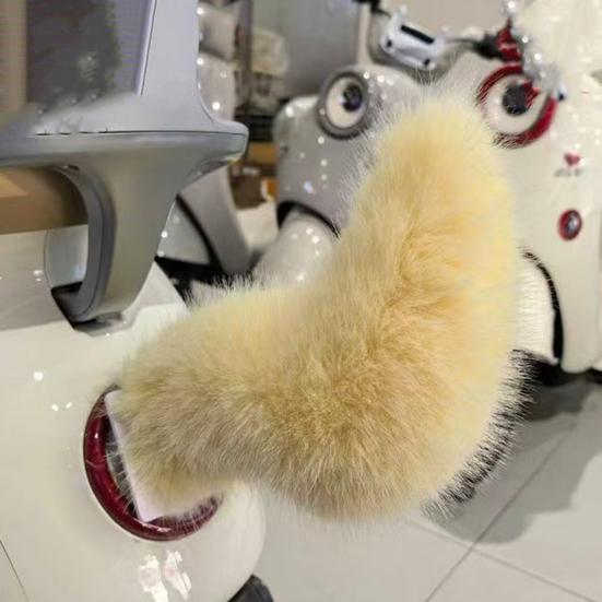 Remote Control Car Tail with Motion Sensor Plush Animal Tail for Vehicle Decoration And Cosplay USB Rechargeable Novelty Gift for Car Enthusiasts
