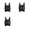 Fashion Solid Dog Ears Baseball Cap Adjustable Punk Style Leather Baseball Cap Y2K Sunshade Sunshade Hat Man