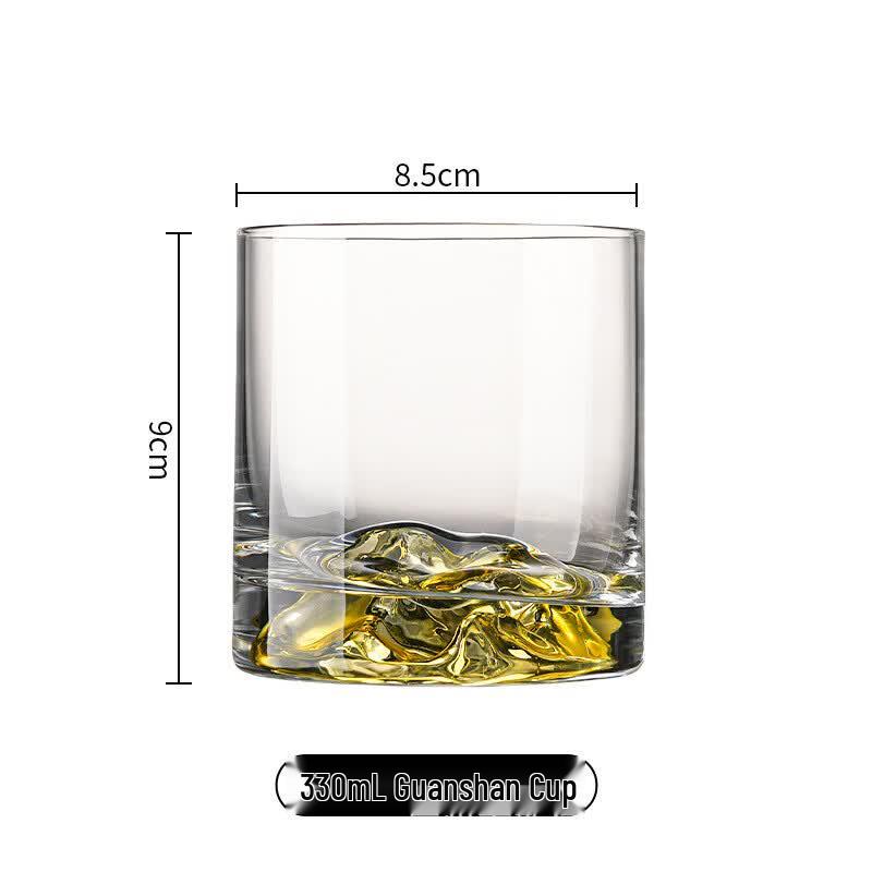 MDNG Colored Mountain Glass Whiskey Tumbler