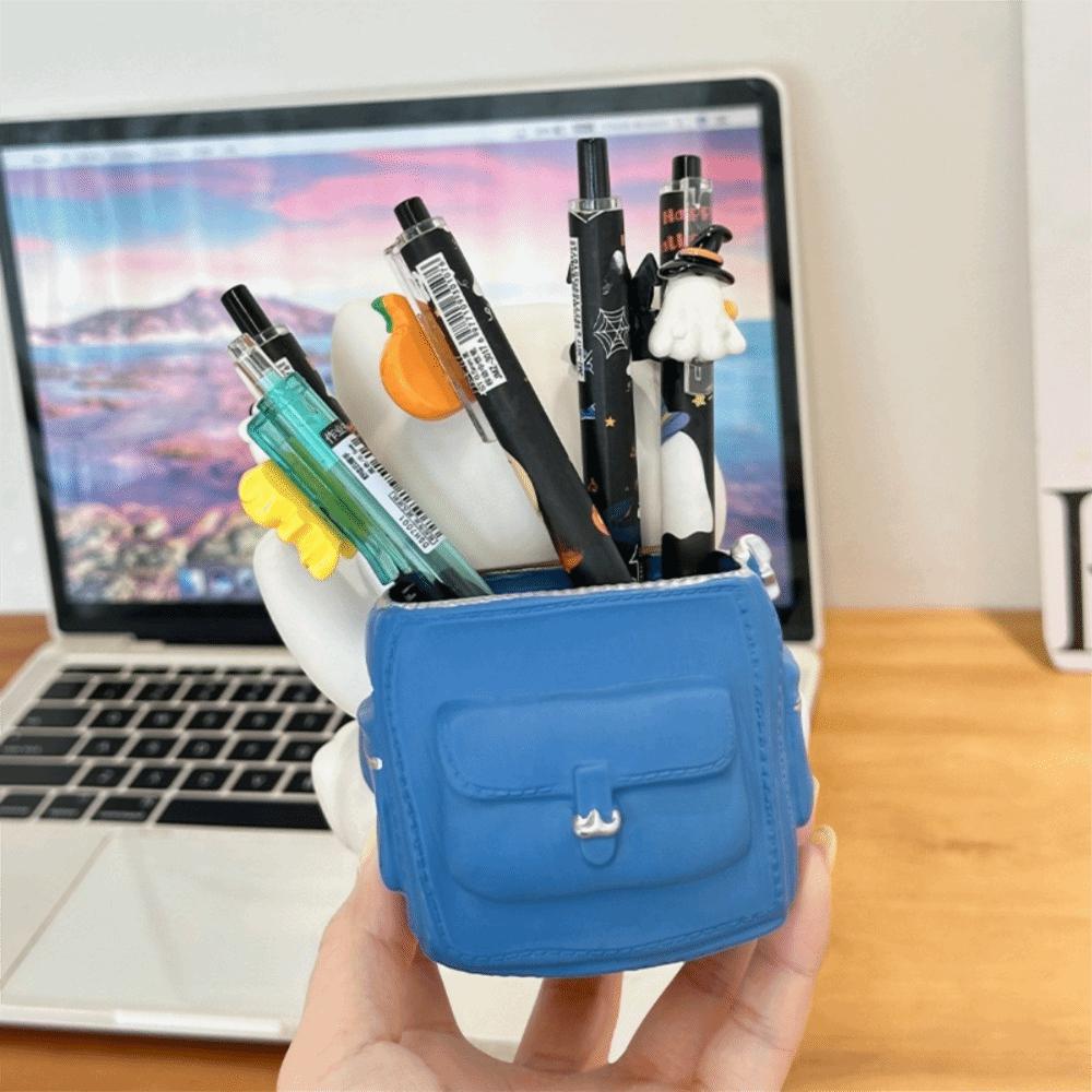 Multi Functional Small Cat Pen Holder Creative Makeup Brush Holder  School