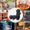 BBQ Gloves Heat Resistant Kitchen Silicone Oven Mittens Non-Slip Pot Grilling Gloves for Grill Smoker Barbeque Cooking Baking