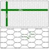 Amagabeli 0.5mx25m grillage à poule 13mm galvanisé maille hexagonal cloture poulailler voliere poulailler jardin grillage grillage t