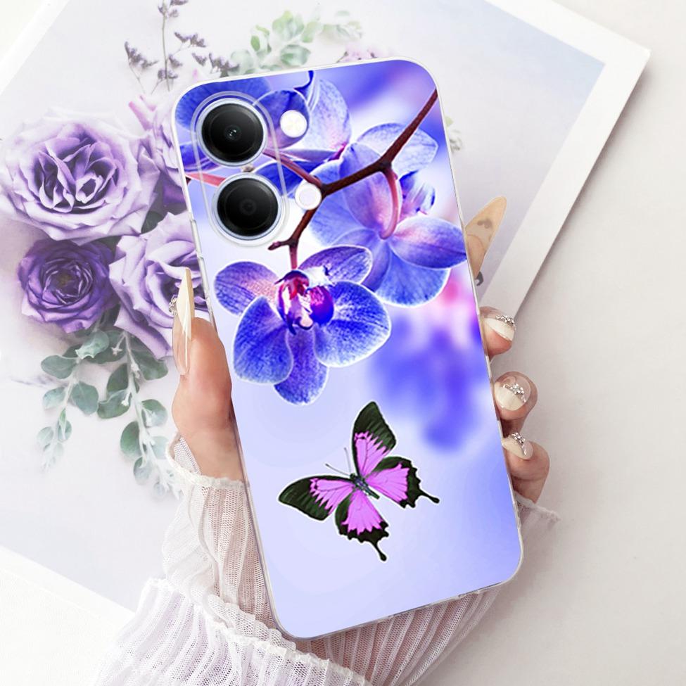 Transparent Casing For Vivo Y05 Cover Luxury Cute Cat Fashion Butterfly Cool Painted Funda For Y05 Vivo Phone Case