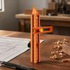 Yousheng Magnetic Marking Ruler, Multi-Function Scribing Tool, DIY Woodworking Scriber Line Maker, Portable Aluminum Alloy Woodworking Compass Scriber