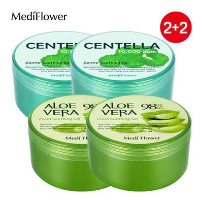 Aloe Vera Fresh Beruhigungsgel 300mlx2+Centella Mildes Beruhigungsgel 300mlx2