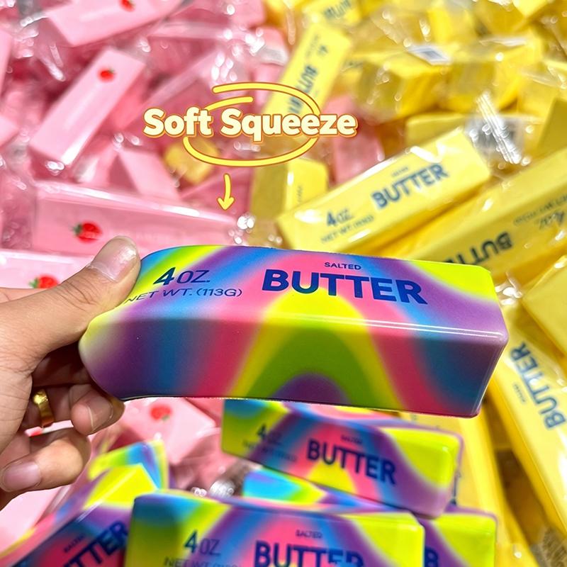 Lebendige Farben Langsame Rückfederung Butterstange Quetschspielzeug Realistische Simulation Dekompression Fidget Stressabbau Spielzeug für Kinder Erwachsene