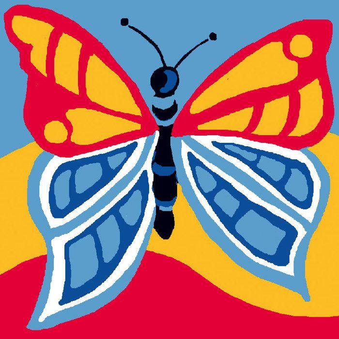 Canvas Kit Soudan 25x25cm Butterfly
