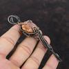 Sunstone Pendant Copper Wire Wrapped Pendant Natural Gemstone Pendant Wire Wrapping Jewelry Handmade Amazing Pendant Copper Jewelry For Gift