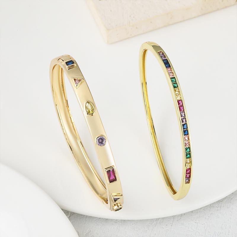European and American New Women's Fashion Jewelry Geometric Hip-hop Bracelet Ins Cool Style Bracelet