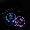 LED Car Cup Holder Lights 7 Colors Changing Mat Cup Pad For Alfa Romeo giulia stelvio giulietta 159 147 156 166 Auto Accessories