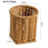 Household Rattan Wicker Basket  Restaurant Serving Tabletop Display