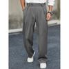 Pantaloni larghi a pieghe drappeggiati da uomo per primavera e autunno pantaloni dritti casual versatili pantaloni trendy versione coreana ruffiano bello