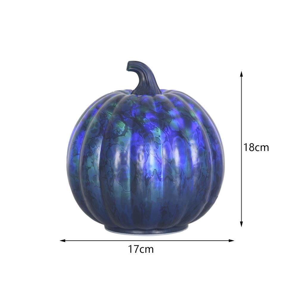 Glass Halloween Pumpkin Lamp Light Decoration Lantern LED Pumpkin Battery Operated for Halloween Party Gift Light Up Home Decor