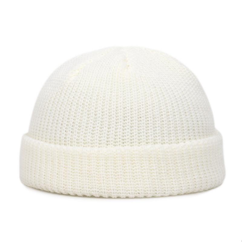 Unisex Winter Beanies for Men Women Hats Hip Hop Cap Street Knitted Casual Solid Pumpkin Portable Melon Casual Cap