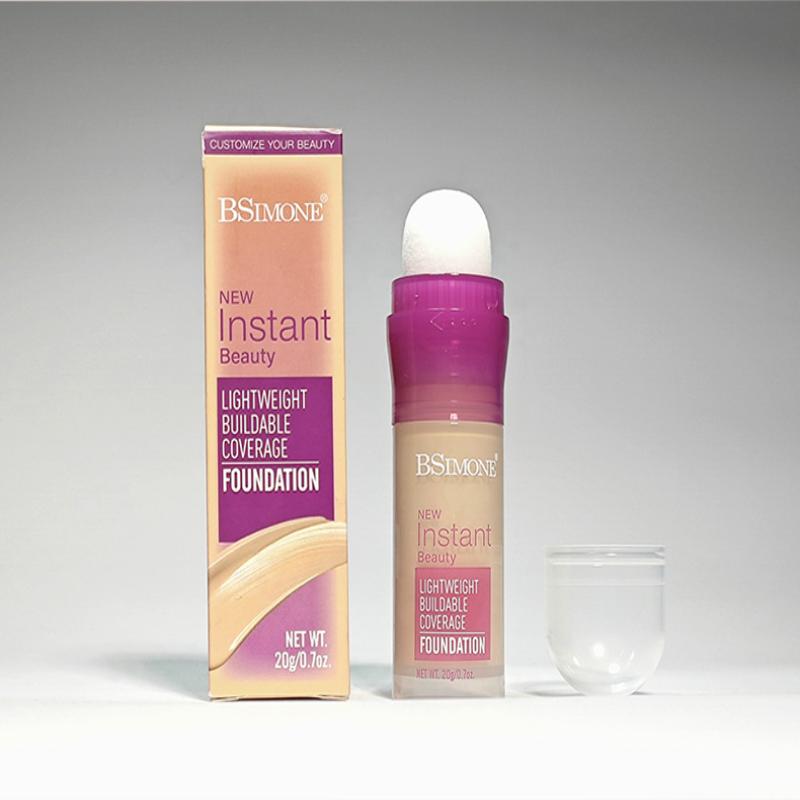 Bsimone Facial Concealer Sponge Head Matte Liquid Foundation Makeup Oil Control Long Lasting Bb Cream Waterproof Brighten