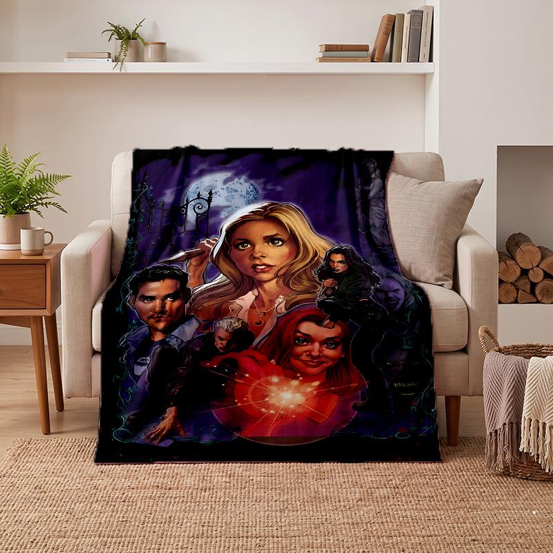Buffy the Vampire Slayer Soft Warm Flannel Blankets Comfortable Blanket for Home Decoration Gifting