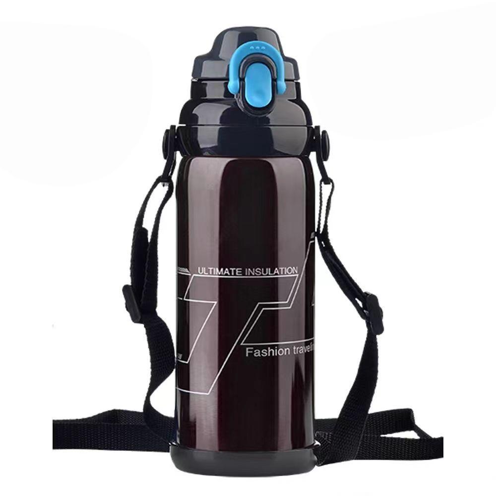 WTEMPO 800ML Stainless Steel Vacuum Flask Outdoor Sports Large Capacity Kettle Coffee Tea Water Bottle Milk Insulation Cup