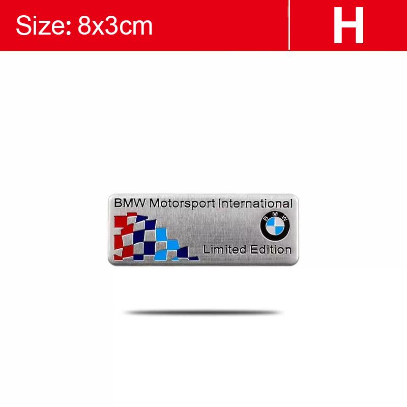 1 Peça Adesivos Metálicos 3D Decalque para Carroceria e Porta-malas Para BMW Performance F10 F30 E46 E90 E60 G30 F20 X5 E70 E39 E36 E87 X7 E92 E91 E28 X3