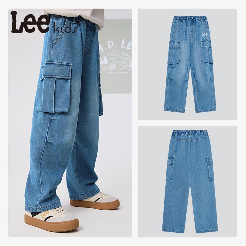 LeeKids Kids' Carved Loose Fit Denim Workwear Jeans