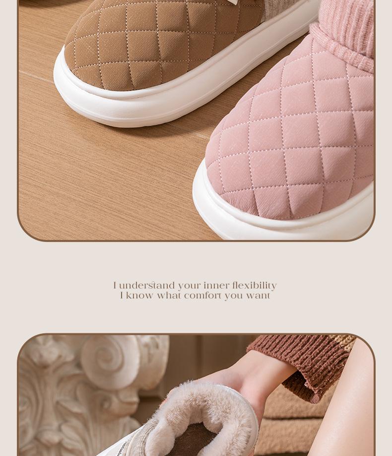 2025 Winter Women's Thick-Soled Non-Slip Warm Plush Outdoor-Indoor Shoes