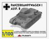Mussini 1/100 WWII German Panzer I Ausf. B (2-Piece Set) Resin Kit MM100-014 (Tank)