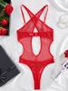 2026 Sexy Fishnet Bodysuit Womens Intimates Halter See Through Teddy Ropa Intima Feminina Open Crotch Exotic Lingerie Costume