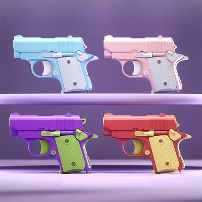 Mini 3D Model Gun 1911 Children's Toy Gun Kid's Toy Gun Non-Firing Bullets Toy Gun Rubber Band Launcher Collection Gift 1PC